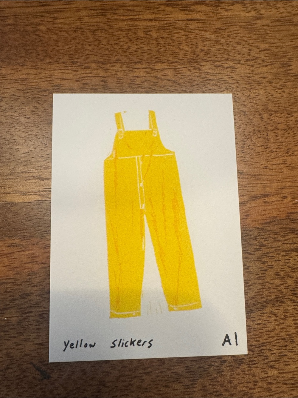 Inciardi Yellow Slickers Mini Print